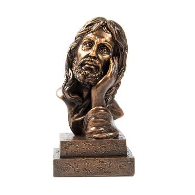 China New Europe Church Religious Metal Open Catholic Jesus Portrait Figure Statue Home Decoration Gifts Jesus for sale