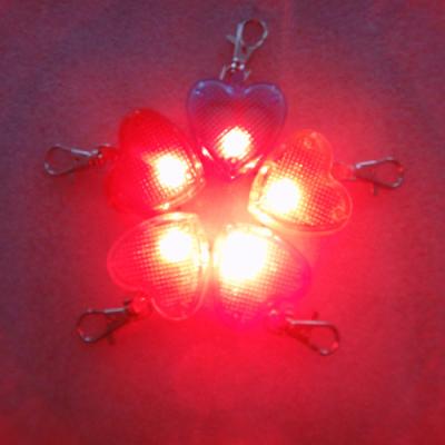 China heart shape led pet in tag for sale