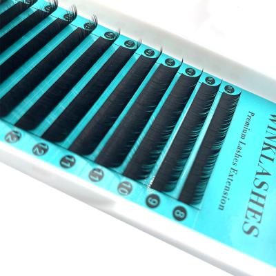 China Faux Russian Silk Mink Eyelashes Individual Eyelash Extensions Natural Private Label Long Highlights for sale