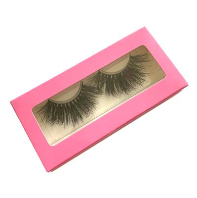 China Natural Factory Long 25mm Mink Eyelashes Fluffy Wholesale Packaging Lashes3d With Private Custom for sale