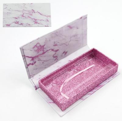 China Custom Seller Long Natural Magnetic Eyelash Boxes Lashes Boxes With Logo Empty Eyelash Box for sale