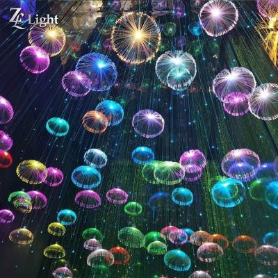 China Any Size Can Be Customized RGB Jellyfish Light Colorful Led Fiber Optic Flower Lights Star Sky Dmx Programmable for sale