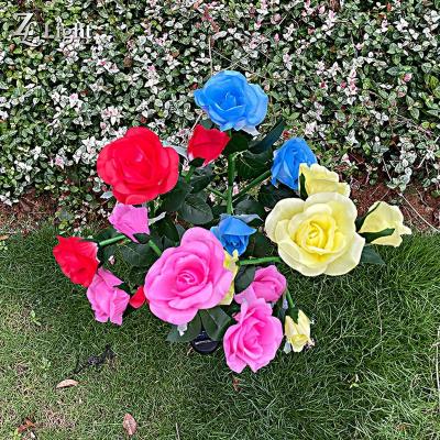 China Can Customize Wired Landscape Pathway Through Outdoor Roses Flower Light Lighting Low Voltage Landscape Lights for sale