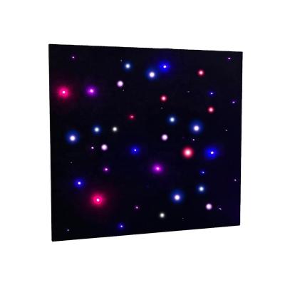 China Can be customized to any size and effect wholesale polyester fiber optic magnetic star light ceiling panel with shooting star for sale