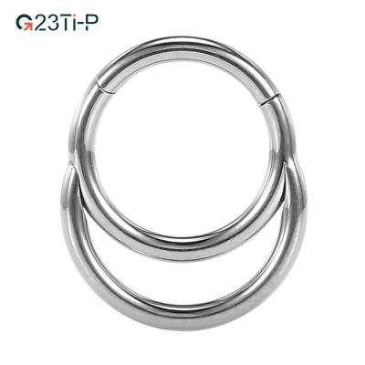 China FASHION G23 Titanium Face Nose Rings Dangling Clicker Ring Ear Tragus Cartilage Nose Piercing for sale