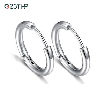 China G23 Septum Clicker Nose Ear Segment Ring CLASSIC Titanium Tragus Hinged Hypoallergenic Nose Rings for sale