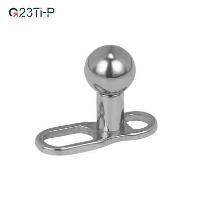 China G23 2021 FASHIONABLE titanium micro tending dermal anchor jewelry piercing industrial piercing jewelry with style for sale