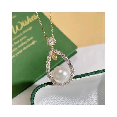 China The Other French Retro Elegant Atmosphere Natural Freshwater Silver S925 Pearl Necklace for sale