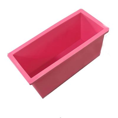 China 600ml DIY Soap Candle Loaf Mold Loaf Soap Making Tool Rectangular Soap Mold Silicone for sale