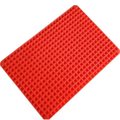 China Barbecue Pyramid Pan Bakeware Silicone Baking Mat Sustainable Microwave Oven Baking Tray for sale