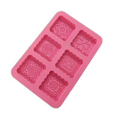 China Diy Tools Custom Silicone Cake Mold Moon Cake Mold Trays Cookie Mold Sustainable Baking Handmade Silicone for sale