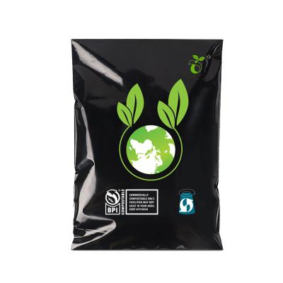 China shoes & low MOQ Wholesale Clothing Custom Printed Mailer Compostable Biodegradable Mailing Black Express Mailing Bags For Cloth / Book / Boutique for sale