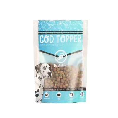 China Clear High Quality Moisture Proof Front Stand Up Pouch For Dog Food Hot Selling Plastic Zipper Bags With Window for sale