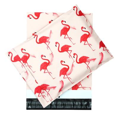 China Eco-friendly Non-Toxic Waterproof Flamingo Mailer Free Shipping Poly Bags 100 Pcs 25.5*33+4cm Water Proof PE Mailing Bags For Party clothing for sale