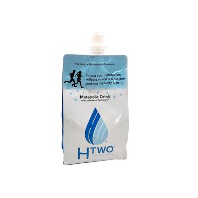 China Hot Selling Custom Printing Barrier Up Beverage Packaging Refillable Plastic Juice Drinking Water Spout Pouch Bag for sale