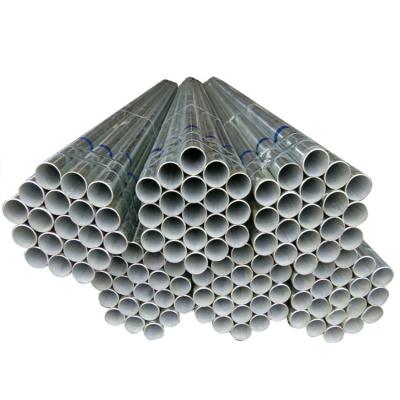 China Liquid Pipe Astm A252 Hot Dip Galvanized Steel Tube / 3' Galvanized Steel Pipe Zinc Coating Round Steel Pipe for sale