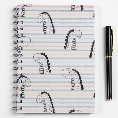 China Diary Customized 3D Printing PP Covered Clear Plastic Spiral Notebook Cover Exercise Book School Diary for sale