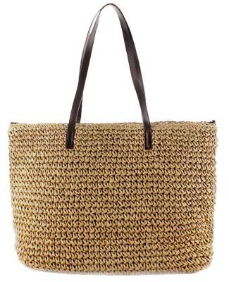 China The Other Handmade Weaving Beach Straw Woven Tote Bag Summer Large Capacity Shoulder Bag Handbag for sale