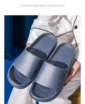 China Fashion Trend Summer Unisex Indoor Bathroom Slippers Non-slip EVA Slide Sandals Outdoor Slides for Women Men for sale