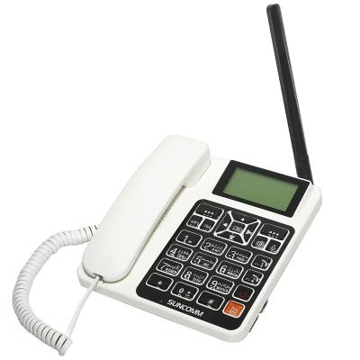 China Hotspot 2021 SUNCOMM G518 Cordless Phone with SIM Card Slot with FM MP3 Landline Desk Phone G518 for sale