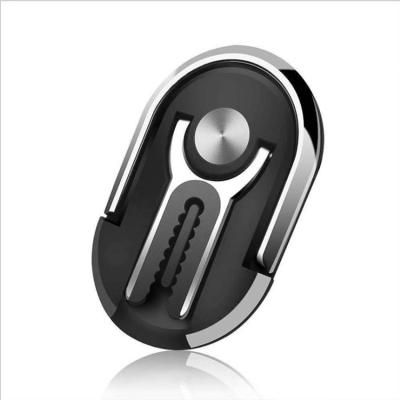 China 360 Degree Rotating Hot Amazon 360 Degree Rotating Ring Phone Holder Air Vent Navigation Car Bracket Oval Metal Phone Bracket for sale