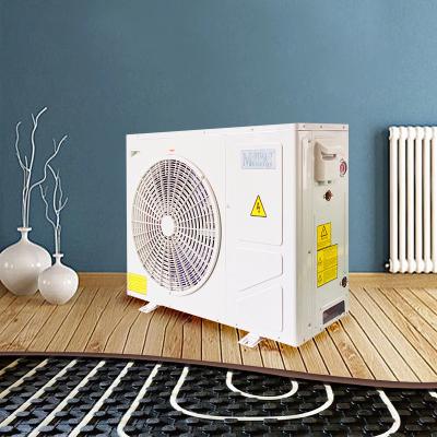 China New design R32 outdoor monoblock inverter air to water heat pump for house heating cooling DHW for sale