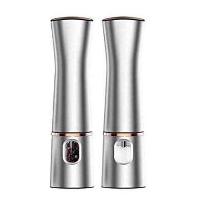 China Kitchen Household Stainless Steel Salt And Pepper Sustainable Automatic Spice Grinder for sale