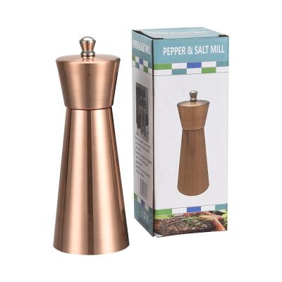 China Sustainable Stainless Steel Mill Salt and Pepper Grinder Stainless Steel Salt Grinders and Pepper Mill Set Manual Pepper Grinder for sale