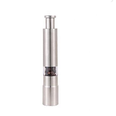 China Modern Stainless Steel Hand Stocked Salt And Pepper Inch Press Grinder Portable Grinder for sale