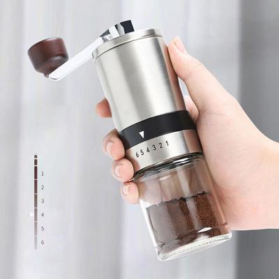 China Hot Sale Car Stainless Steel Coffee Grinder Portable Manual Coffee Grinder with Adjustable Settings for sale