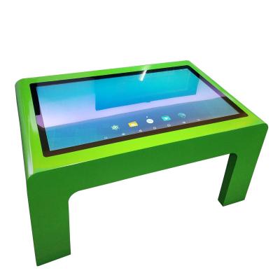 China QR code/NFC/Wireless/Printer/LOGO charge 32 43 49 55 inch 4k smart interactive waterproof android touch wifi game table kids table for sale