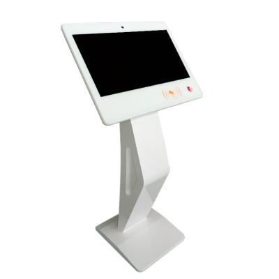 China Self-Service 23.6Inch LCD Display Floor Standing Indoor LCD Touch Screen Kiosk Digital Interactive Display for sale