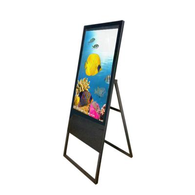 China 43 Inch Indoor Portable Floor Stand Digital Signage Displays For Shopping Mall for sale