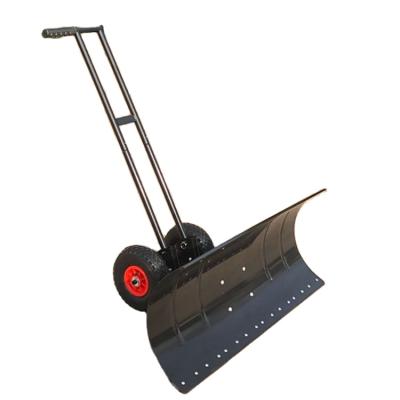 China Flexible Control Snow Shovel With Wheel Snow Push Retractable Manual Handy Shovel With Wheel Tool Cart for sale