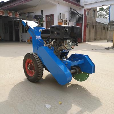 China Surface Course Slitting Machine Customized High Quality Small Road Slitter Road Grooving Machine Water Cooled Slitter for sale