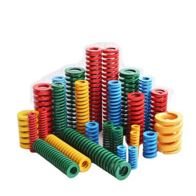 China Customized high quality low MOQ removable small yellow compression springs  coil en venta