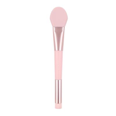 China Silicone+Plastic Handle+Synthetic Fiber Custom Logo Facial Mask Makeup Tool Applicator Silicone Cosmetic Makeup Brush for sale