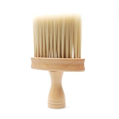 China Wholesale Schima superba+ Fiber Cloth Brush Hair Stylist Neck And Face Beard Shaving Broken Hair Brush Neck Sweep Tool For Salon Barber for sale