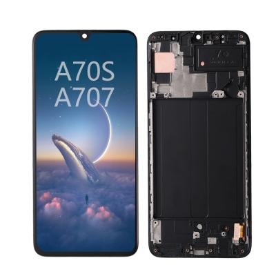 China high brightness & High Saturation TFT LCD Touch Screen Full With Frame For Samsung A70s A707 LCD Display for sale