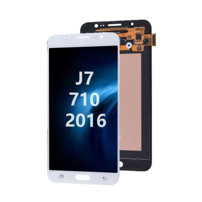 China high brightness & High Saturation Wholesale OLED Display Screen For Samsung J7 2016 For Samsung J710 LCD OLED Screen Replacement for sale