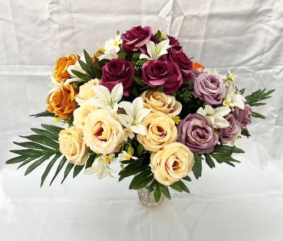 China New Design Artificial Fake Flowers Cheap FABRIC Type Wholesale China Factories for sale