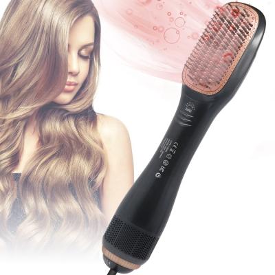 China Hot New Hotel Amazon Hair Care Product 3 in 1 Hair Dryer Comb Hair Straightening Brush for Women for sale