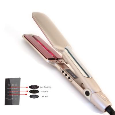 China Wholesale Outdoor Faux Stone Ceramic Wide Flat Chi Irons Flat Iron Hair Straightener for sale