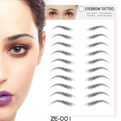 China New Design 4D Temporary Eyebrow Tattoo Sticker for sale