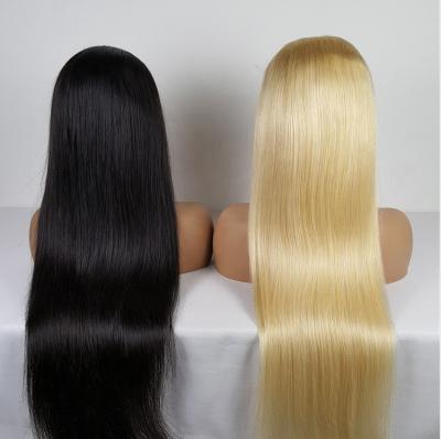 China Straight Human Hair Wigs Lace Front Brazilian 26 Inch Raw Virgin Lace Front Wig Brazilian Hair Wavy Wigs Human Hair for sale