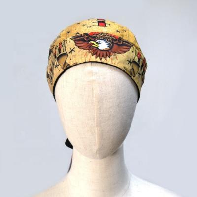 China Wholesale Eagle Pattern Polyester Head Wrap Multicolor High Quality Pirate Hat From Headwear Manufacturer for sale