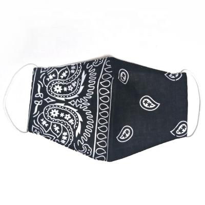 China Comfortable Stock Fashion Printed Quality Cotton Face Cover for sale