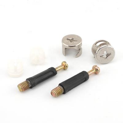 China Easy Installation 3 in 1 Furniture Hardware Cam Connectors Screw Fastener Cam Bolt Lock Nut for sale