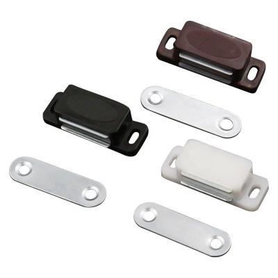 China Easy Hook Strong Cabinet Door Magnet Mount Furniture Wardrobe Cabinet Installation Plastic Magnetic Hook Door Damper for sale