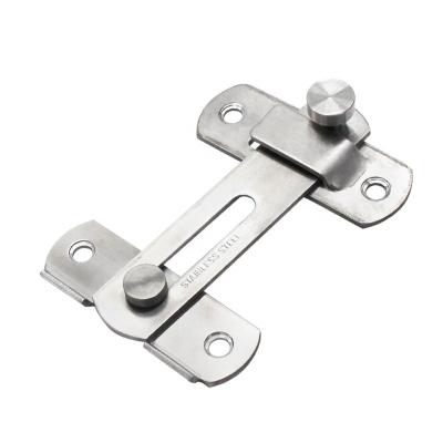 China Modern Stainless Steel 90 Degree Security Hotel Sliding Door Handle Lock Latch for sale